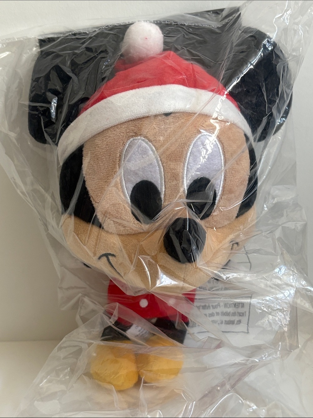 MICKEY MOUSE SANTA PREMIUM CHRISTMAS PLUSH 8.5” Tall licensed by Disney